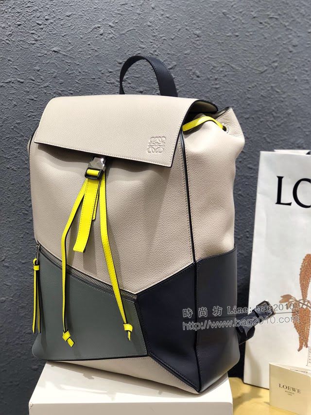 LOEWE新款包包 羅意威男士Puzzle Backpack 羅意威可手提雙肩單肩背包包 10269  tcl1292